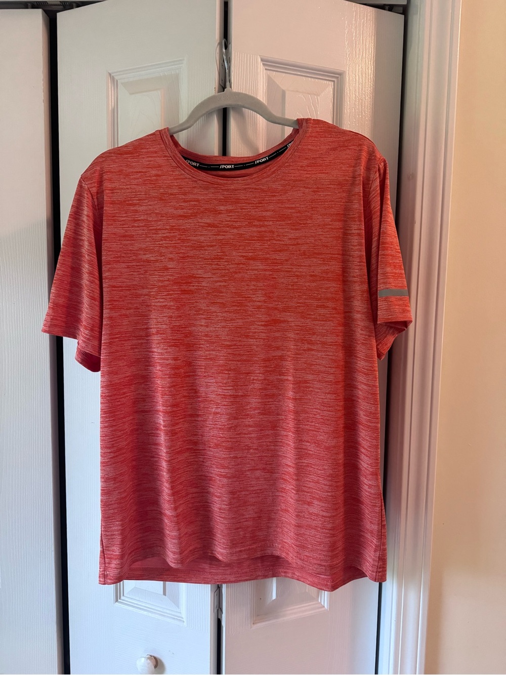 Men's orange Athletic Tee size large